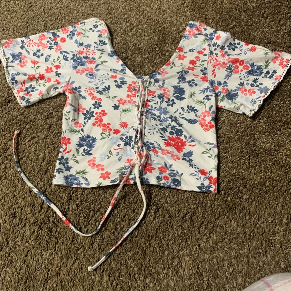 Floral crop top